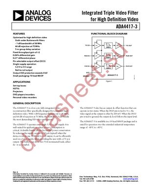 ADA4417-3ARMZ-R7 datasheet  